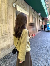 短款长袖镂空蝴蝶针织衫上衣女装早秋新款高级感罩衫，女装针织衫/毛衣，半城羊绒