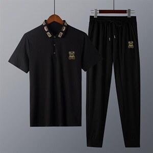 夏天新品短袖套装男潮流男士休闲T恤套装套装男t恤套装男夏季衣服图片