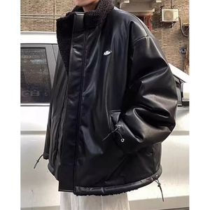 羊羔绒棉衣男冬季加厚保暖立领棉服外套两面穿棉袄面包服 M8005图片