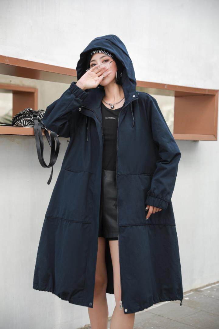 秋季中长款新品欧版经典风衣，女装风衣，得瑟空间