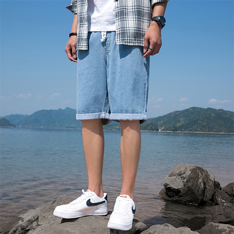 2021夏季新款牛仔裤潮流时尚短裤男装五分裤子DS794T,男装牛仔裤,电商A102