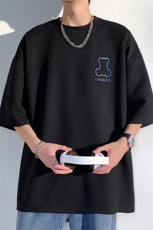 2024夏季新款港风光影墙大码反光短袖T恤M-5XHT23277-特P20，男装T恤，电商A022