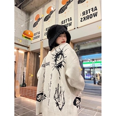 达芬奇手稿针织开衫毛衣男女慵懒风情侣上衣外套秋冬MY363，男装针织衫/毛衣，星座1116A（原606A-3）