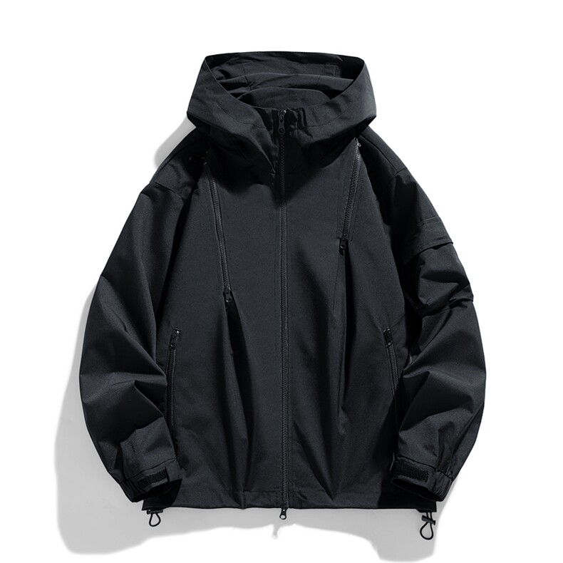 大货三防夹克多拉链冲锋衣宽松男外套DSA157B-JK1562-P60,男装夹克,电商A157B