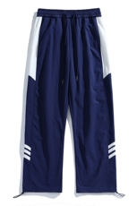 白底秋冬侧边拼接拖地工装裤宽松休闲伞兵裤男K23328-P40控58，男装工装外套，星座717