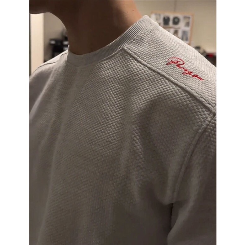 网图美式蜂窝红标限定基础打底衫休闲T恤刺绣圆领长袖D495特P25，男装T恤，电商A335-1（原A458）