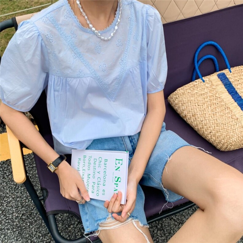 梭织净色小衫，女装，里奈(1F)