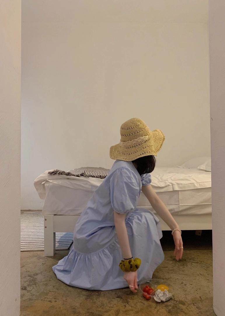 【现货】OURS.夏季新款简约蛋糕裙摆连衣裙，女装连衣裙，OURS