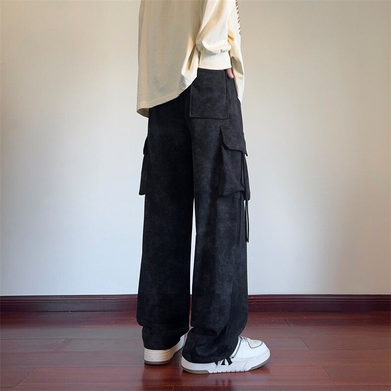 美式扎染工装裤宽松大码直筒休闲裤CK45*P40加绒45控78,男装休闲裤,星座511-1