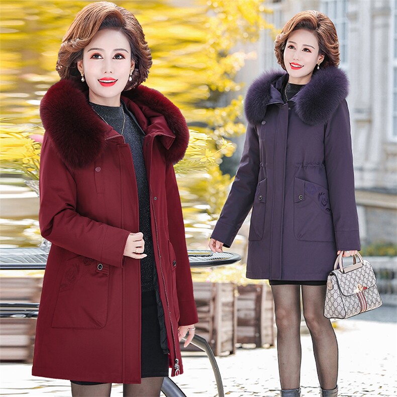 2026冬季新款羽绒服女中老年人妈妈装活里活面白鸭绒加厚外套，男装羽绒服，电商B212（原钱塘6029）