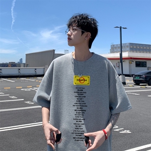 量大优！ 供视频！港风 华夫格短袖T恤半袖男HT220-特P18图片