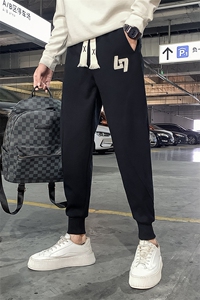 社会精神小伙春秋加绒卫裤运动束脚男裤DS-B249-KK96-P58-加绒P68图片