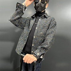 男士夹克春季2026新款休闲外套男韩版潮流港风时尚潮牌格子夹，男装夹克，星座218-1（原230）