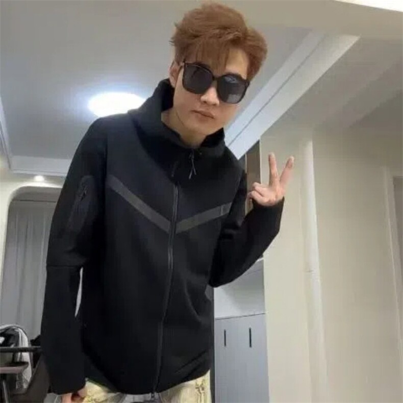 秋季新款外套男潮牌百搭连帽夹克网红同款上衣休闲运动装精神小伙,男装夹克,星座506A