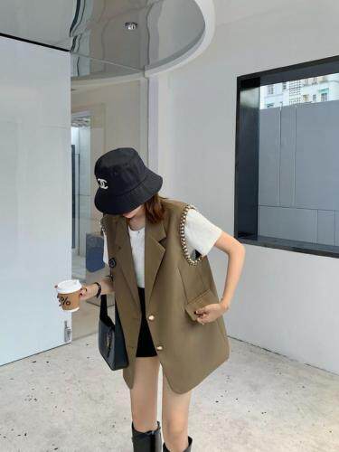 手工钉珠欧版马甲，女装马夹，转角爱尚