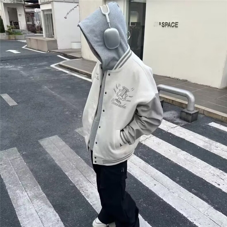 美式棒球服外套男女春秋款2025春季新款夹克刺绣宽松,男装夹克,星座410-7
