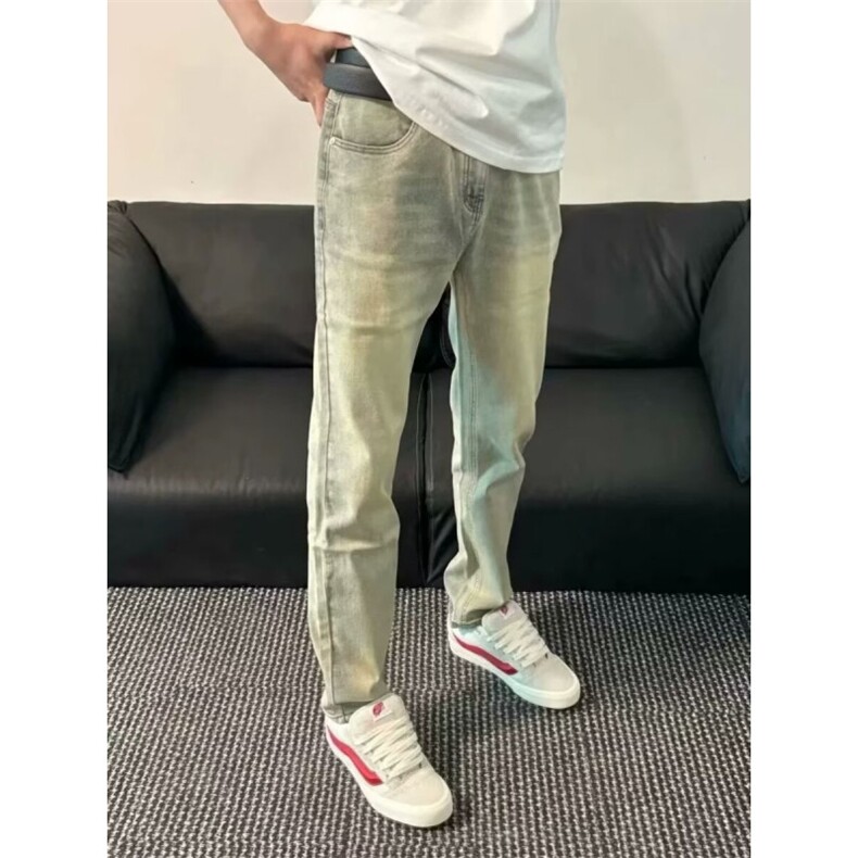 1506-1/KK0351/P44港风潮男夏季新款个性字母牛仔裤嘻哈ins潮高街,男装牛仔裤,星座1506-1