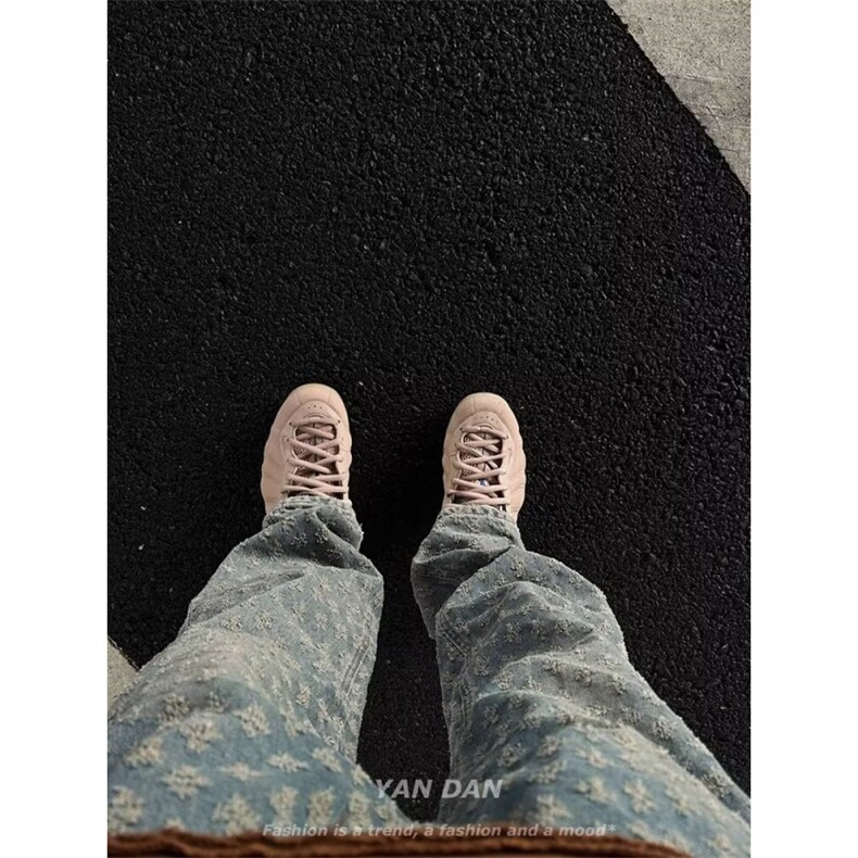 美式街头hiphop提花设计牛仔裤男女高街直筒微喇1001-1-CN79-P45,男装牛仔裤,星座1001-1
