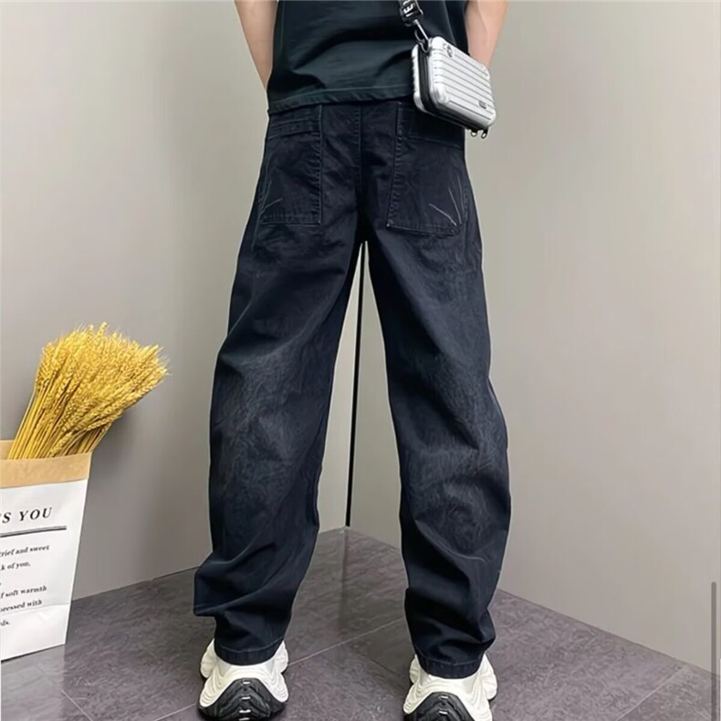 1506-1/KB8261/P52梨型身材阔腿牛仔裤女春夏大码小个子宽松显瘦,男装牛仔裤,星座1506-1