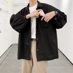 20年秋季新款外套水洗纱卡全棉港风夹克男DS-B293-H110-P70图片