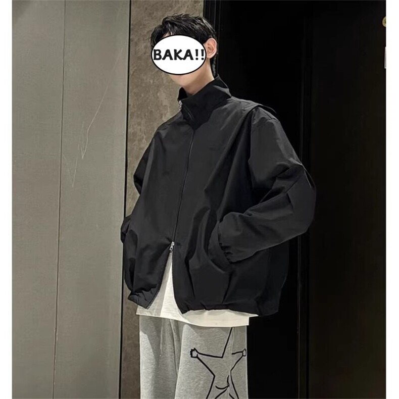 网图立领防冲锋衣男潮牌飞行员夹克机能风痞帅外套K2610-P58,男装夹克,星座1001-1