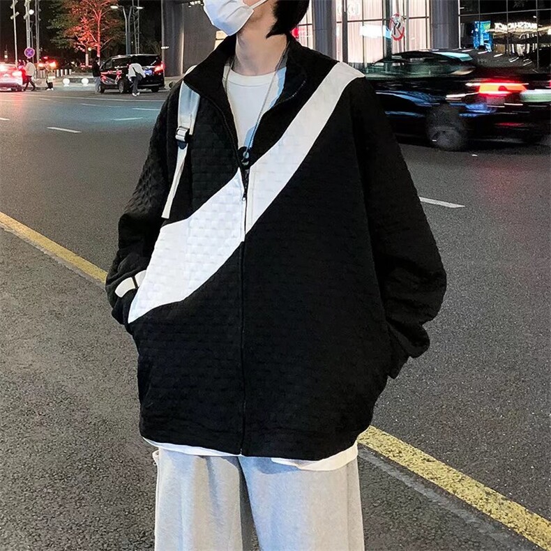 男春季新款卫衣华夫格拉链卫衣Y049P40,男装卫衣,星座1116-2