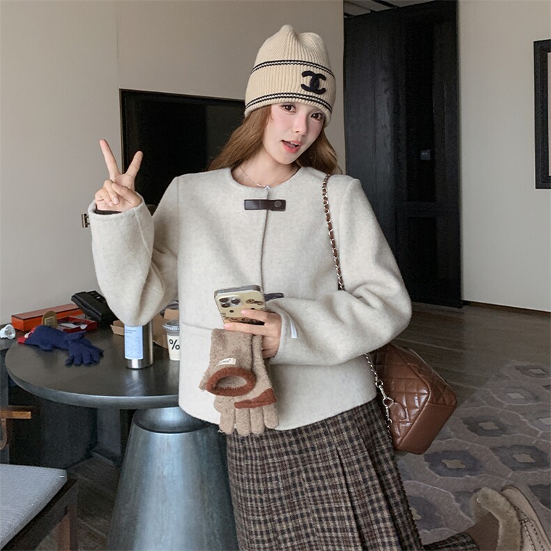 新品毛呢外套761-P185-K288,女装短外套,2C108