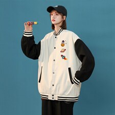中性风春秋季情侣棒球服男女休闲夹克女时尚外套男BQF277-P50,男装夹克,电商B371