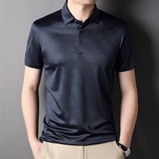D22923钱塘2020-2精品醋脂纤维混纺轻奢商务翻领T恤P150，男装T恤，钱塘207-2