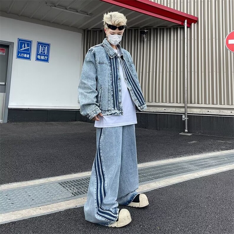 DK17套装P125-JK5517夹克P78-C1082裤子P60牛仔夹克套装男两件套，男装休闲套装，星座603-2