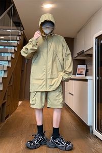 UPF100+有报告 凉感轻薄透气套装防晒服 两件套HS622-P75图片