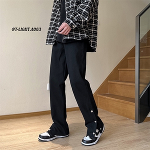 2023早春美式高街排扣工装水洗牛仔裤货号K655P60图片