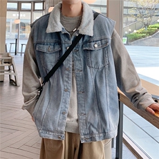 MJ205J-p65-限价98M-5XL抖音情侣棉马甲加绒大码羊羔毛cityboy，女装马甲，星座116