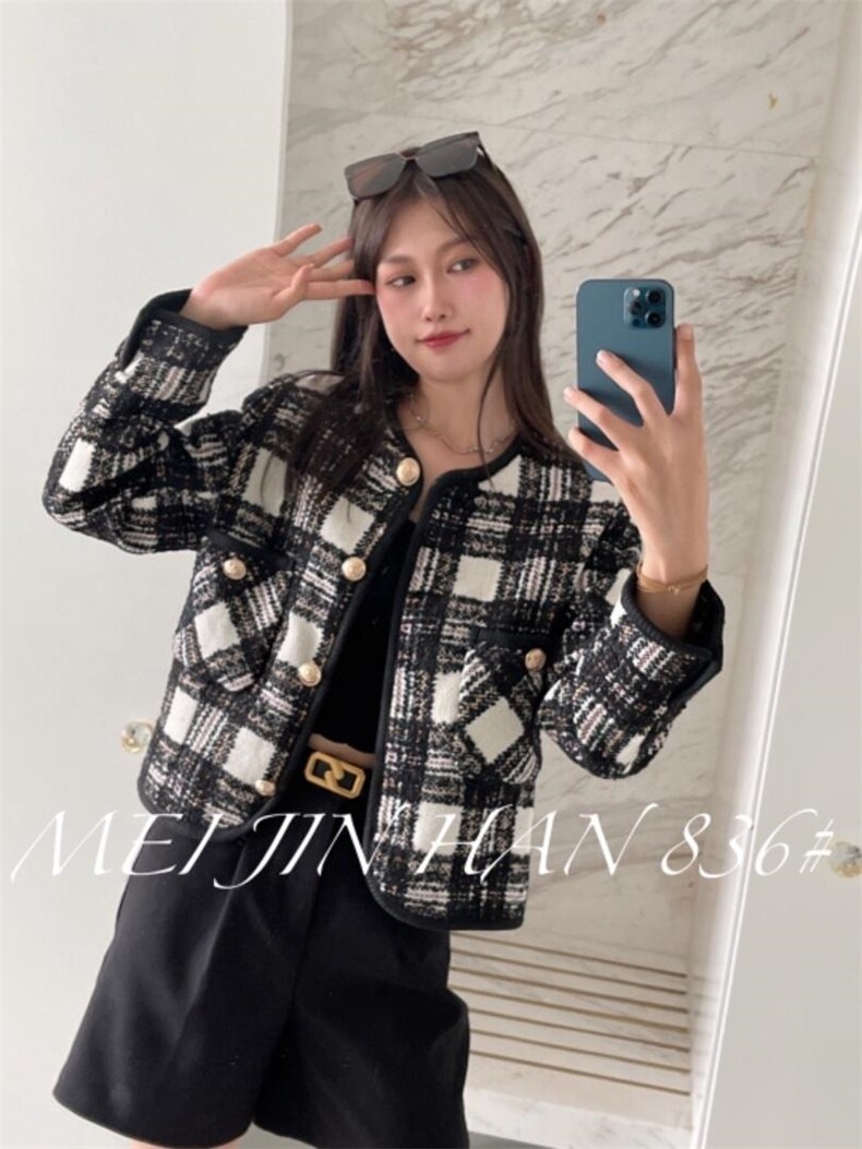 美巾涵5121格子小香风，其它，美巾涵