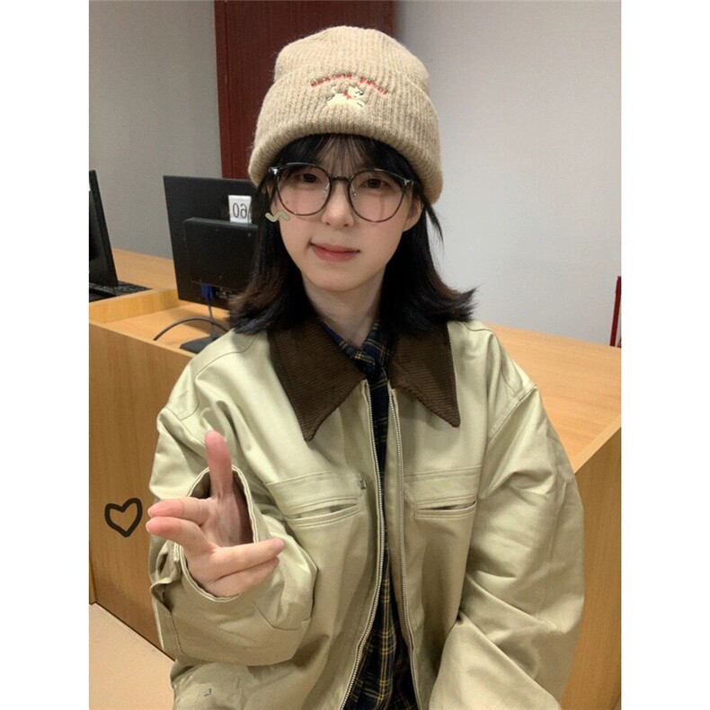 J50-P95牛仔外套男女春秋款美式复古设计感宽松高级感,男装工装外套,电商B323A