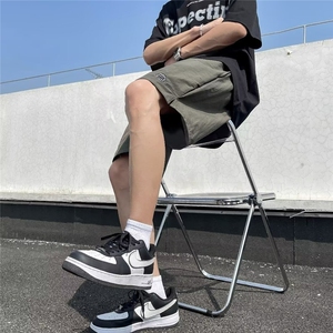 夏季许光汉同款百搭休闲宽松速干防水户外工装美式潮牌四分短裤男图片
