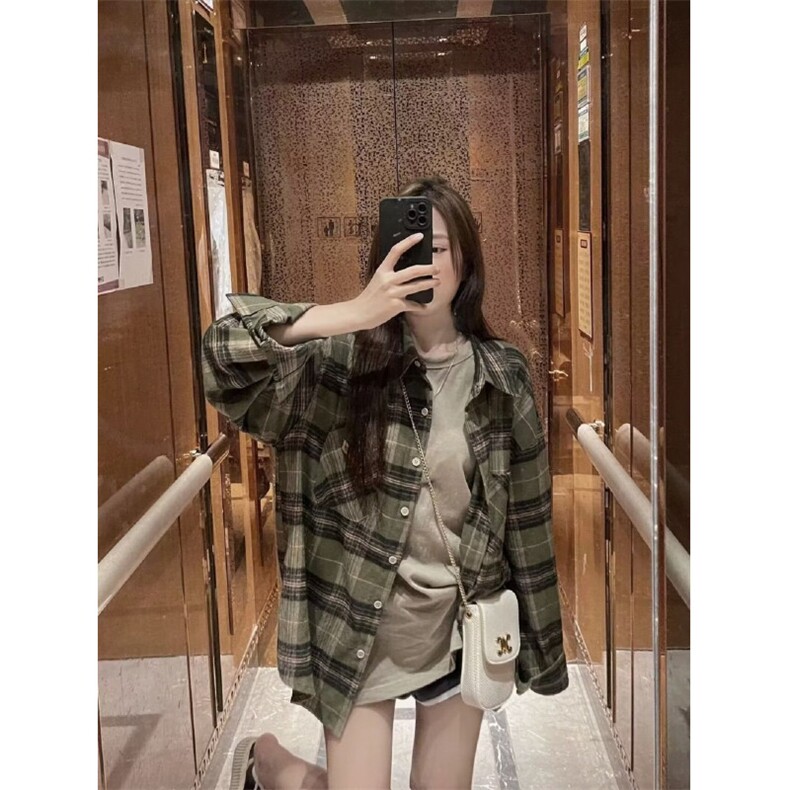 C256#P20原版布料衬衣绿色M--3XL网图,男装衬衫,星座506A