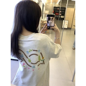 全刺绣纯棉短袖ZX0212-P35图片
