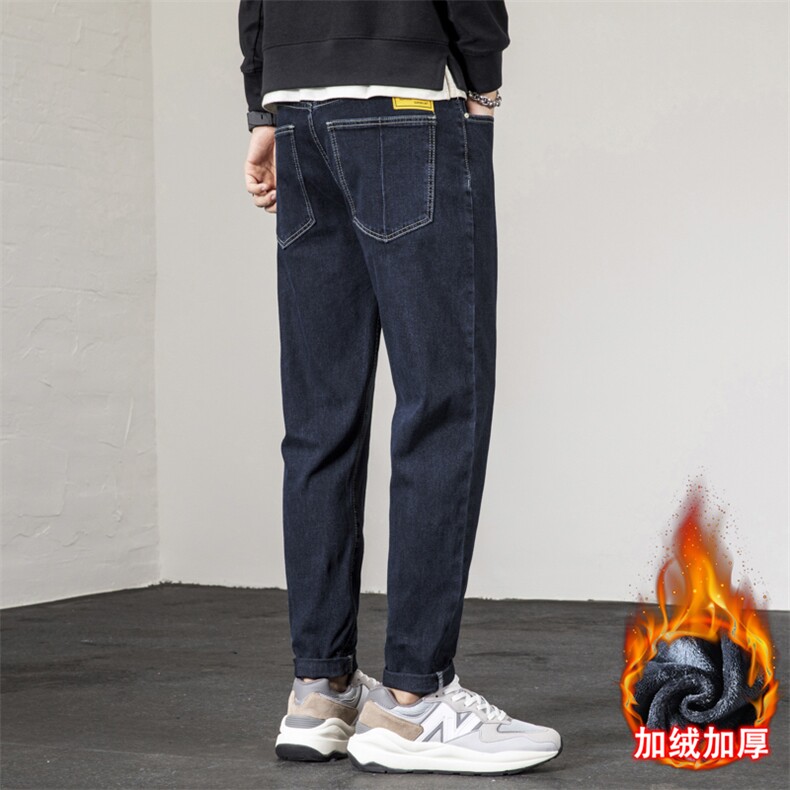 A178921JR特P58秋冬季加绒加厚美式休闲牛仔裤,男装牛仔裤,电商A178