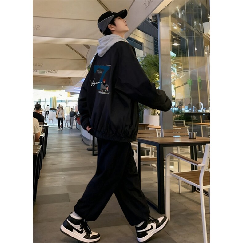 棒球服字母男夹克早秋潮流飞行员薄款小个子情侣装外套J15,男装夹克,星座1116A（原606A-3）
