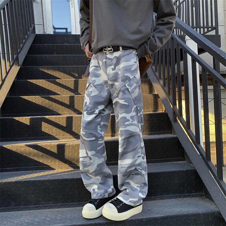 25年春牛仔洗水休闲裤宽松工装裤外景模图现货C323-1-C7816-TP58，男装休闲裤，电商C323-1