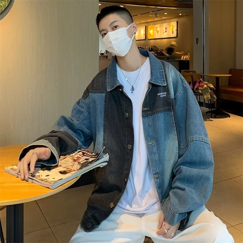秋季青春流行男夹克文艺潮牛仔外套JK614P68,男装夹克,星座1116-2