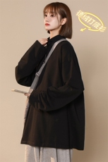 秋冬中性加绒加厚亲肤德绒宽松打底半高领T恤男女T6200JRP35控48，男装T恤，电商A268