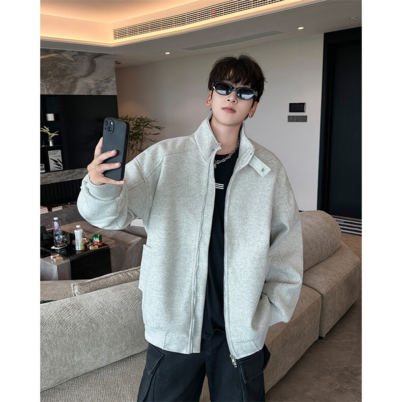 F529P72秋冬男装夹克简约百搭休闲外套男装上衣薄,男装夹克,星座512-6