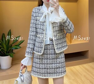小香风两件套图片