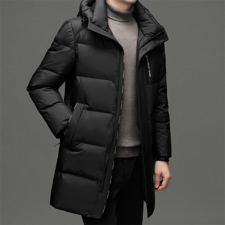 CSYR97768钱塘2020-2冬季厚款商务休闲中长款中年男士羽绒服P365,男装羽绒服,钱塘207-2