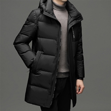 CSYR97768钱塘2020-2冬季厚款商务休闲中长款中年男士羽绒服P365，男装羽绒服，钱塘207-2