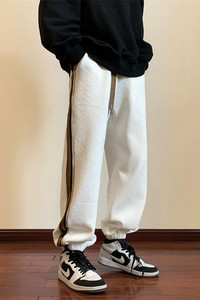 冬季加绒加厚织带提花束脚休闲裤M~5XL XZ604-KG52JR-P65控78图片