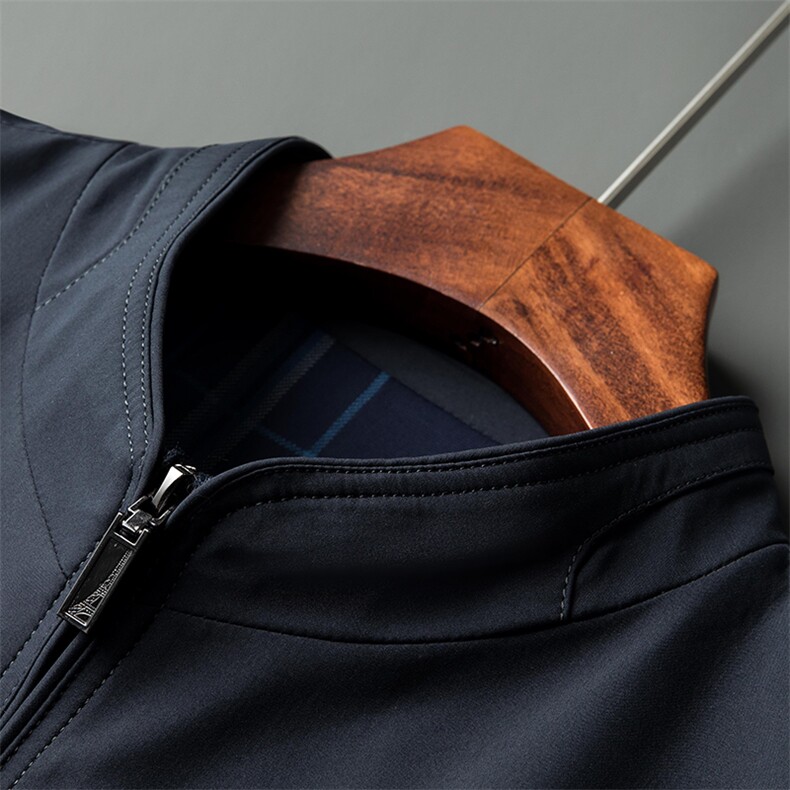 2023秋季新款夹克男款夹克商务休闲时尚中年爸爸男士上衣外套,男装夹克,电商B212（原钱塘6029）