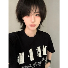 网图有货夏季小香贴布珍珠字母刺绣短袖T恤男女情侣上衣A608-P45，男装T恤，星座1505